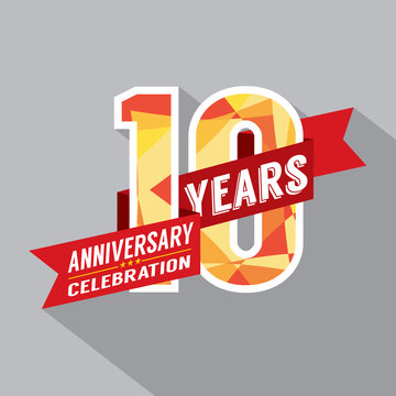 10th Years Anniversary Celebration Design.