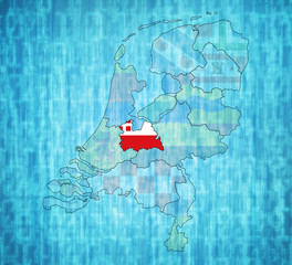 utrecht on map of provinces of netherlands