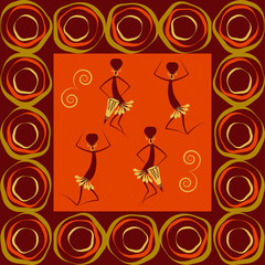 Abstract ethno pattern, tribal background. Vector illustration. eps10