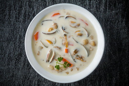あったかクラムチャウダー　Delicious clam chowder