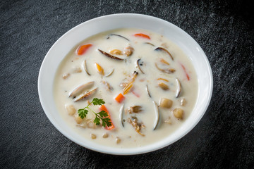 あったかクラムチャウダー　Delicious clam chowder
