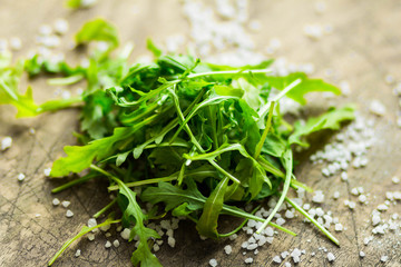 arugula background still life