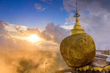 Golden Rock of Mt. Kyaiktiyo, Myanmar.