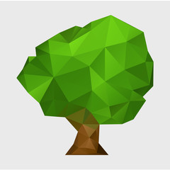 Triangulator tree. Creative design icon.