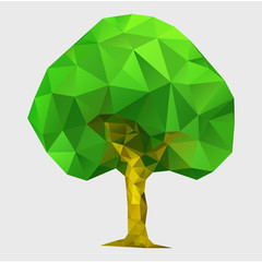 Triangulator tree. Creative design icon.