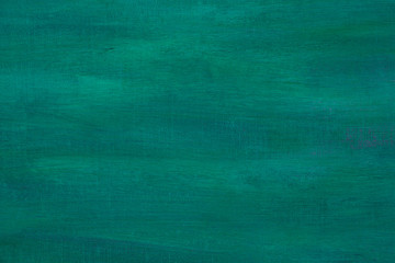 Green painted artistic canvas