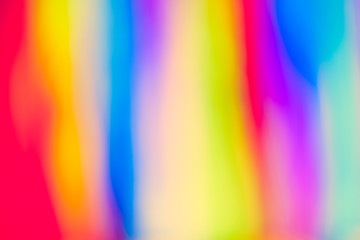 Spectrum Of Rainbow Colours, Blurry Pastel Tonned Background