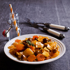 Vegetables with mushrooms