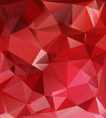 Red Polygonal Mosaic Background, Creative Design Templates