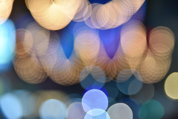Defocused bokeh lights