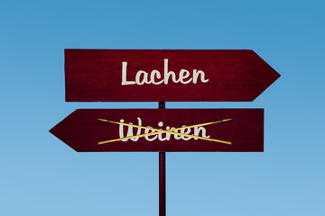 Schild 48 - Lachen