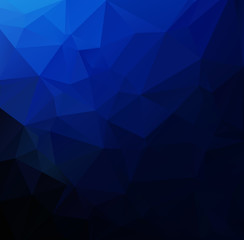 Obraz premium Blue Polygonal Mosaic Background, Creative Design Templates