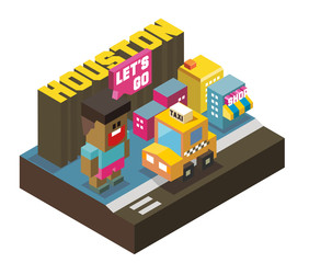 Fototapeta premium Houston is one of beautiful city to visit