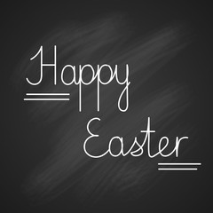 Obraz premium Happy Easter Holiday Sketch Greeting Card Banner 