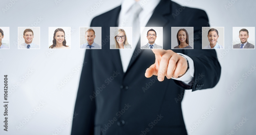 Canvas Prints human resources, career and recruitment concept