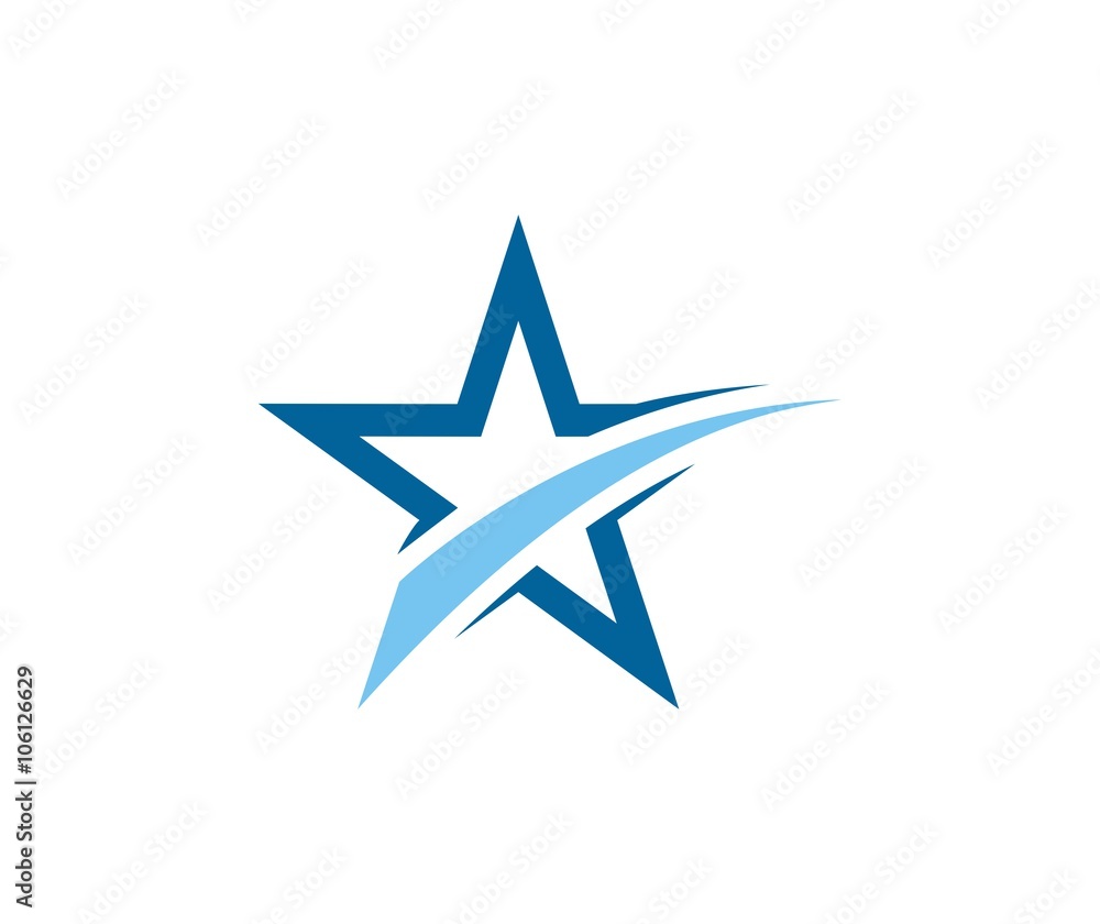 Wall mural star logo