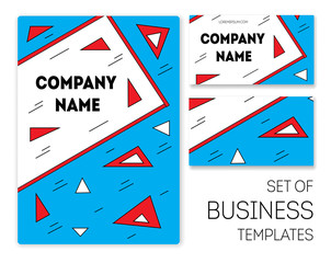 business templates set