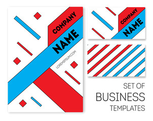 business templates set