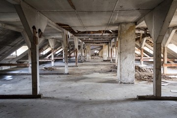 roof attic / loft before reconstruction