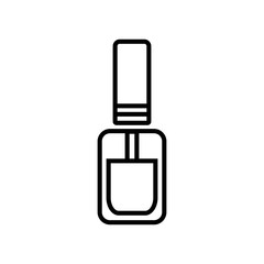 nail polish thin line icon