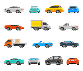 Vehicles Icons Set 