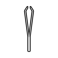 tweezer thin line icon