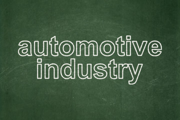 Industry concept: Automotive Industry on chalkboard background