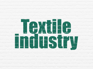 Industry concept: Textile Industry on wall background