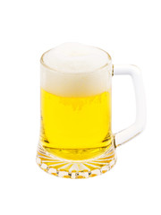 Beer glass isolated on white