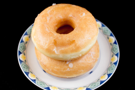 Glazed donuts background image