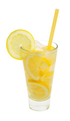 lemonade in a glass isolated