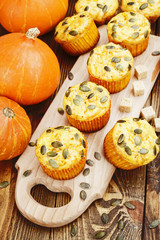Homemade pumpkin muffins