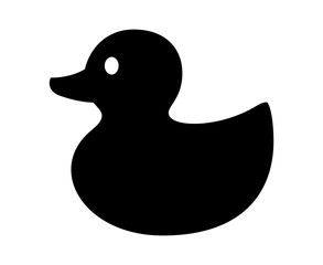 Rubber duck / ducky bath toy flat icon for apps and websites