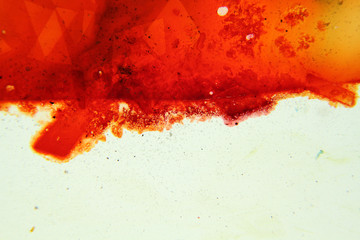 Farbig, bunte und abstrakte Farbmalerei in Fluessigkeit gemischt