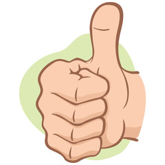 person's hand signaling right, okay, yes, correct caucasian