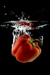 red pepper falling