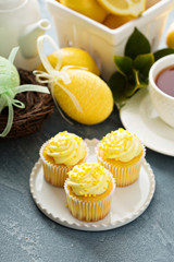 Lemon cupcakes for Easter