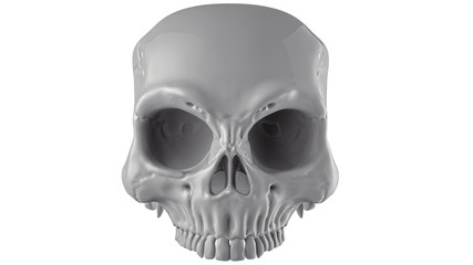 The skull on light background