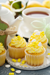 Lemon cupcakes for Easter