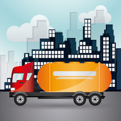 Naklejka premium Truck icon design
