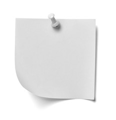 note paper push pin message
