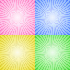 Radial abstract background. Bright colors. Vector illustration.