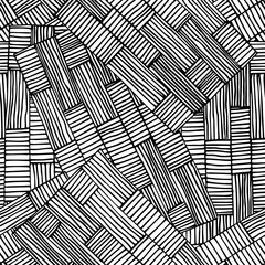 Black seamless rectangles line pattern