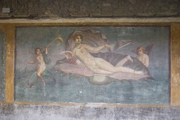 Fresque &agrave; Pomp&eacute;i