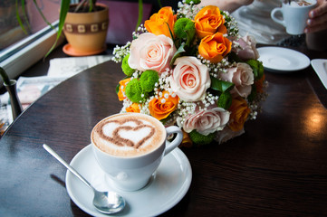 Wedding bouquet of flowers