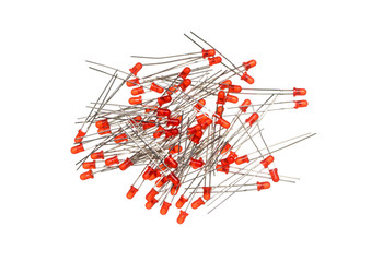 Abstract background of red LEDs
