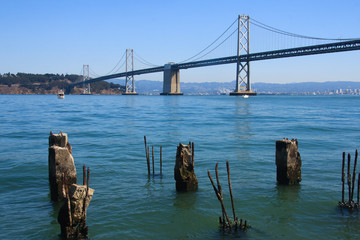 Fototapeta premium Bay Bridge viewed from Embarcadero