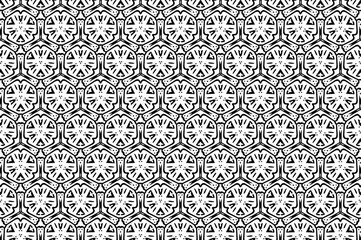Ornament with black and white patterns. 22
