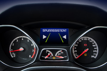 Cockpit mit Spurhalteassistent