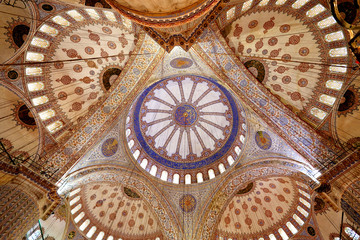 Naklejka premium Photo dome in the Turkish mosque